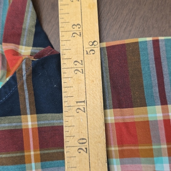 PATAGONIA Red and Blue Casual Button Down Shirt Short Sleeve Mens L - Picture 4 of 5